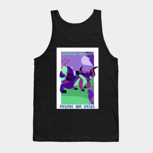 Extinction ends here, preserve our species Tank Top